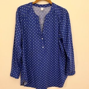 Old navy polka dot tunic top